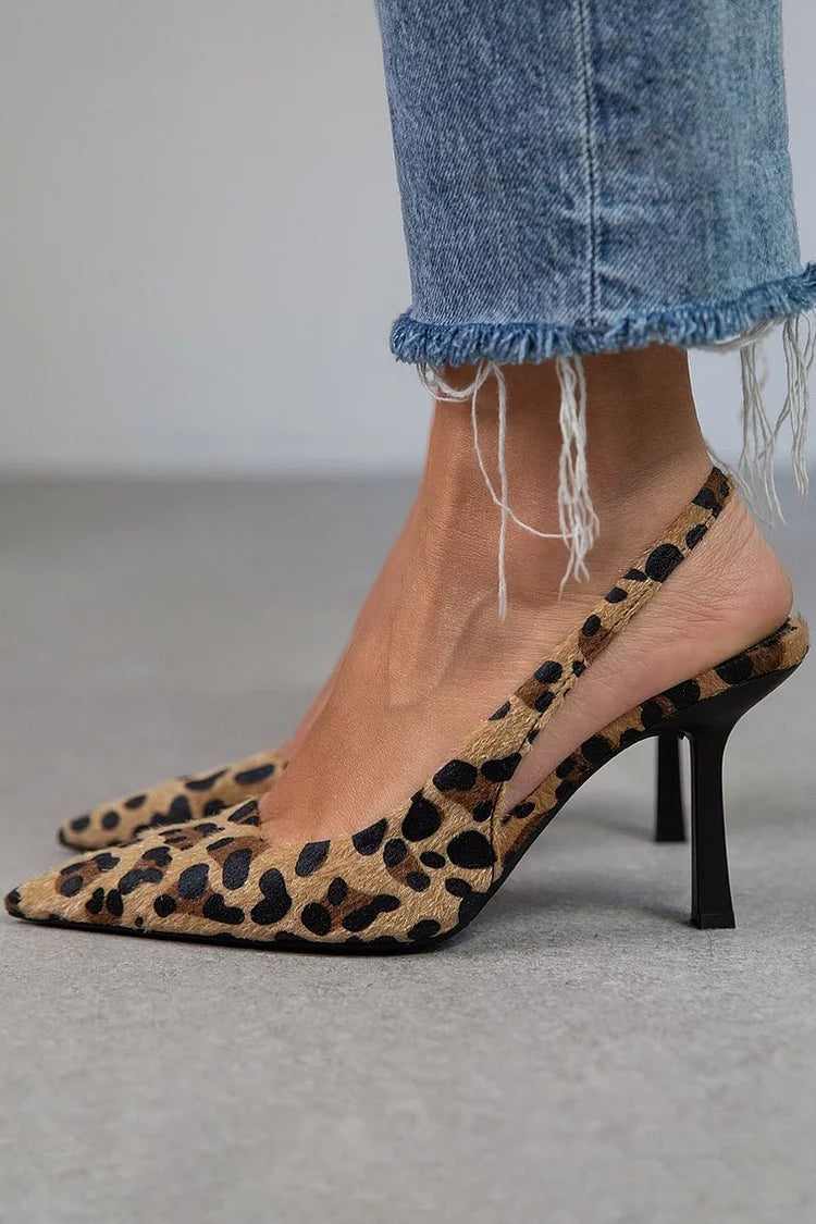 Feloria | Escarpins Slingback Léopard