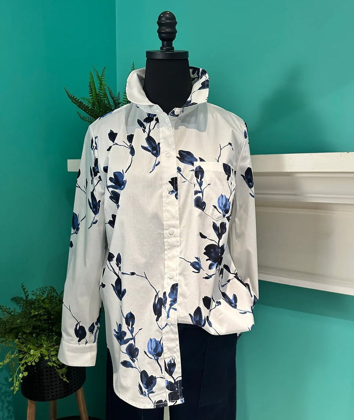 Elario – Chemise à Col Classique Manches Longues