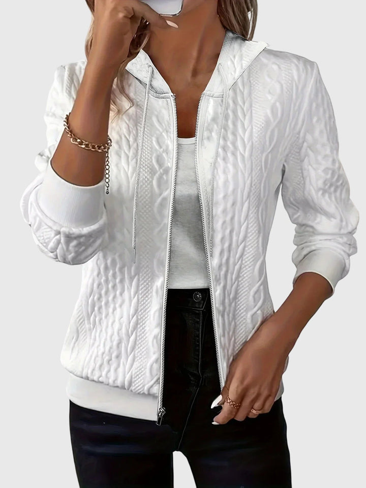 Jenna | Sweat à Capuche Zippé Élégant
