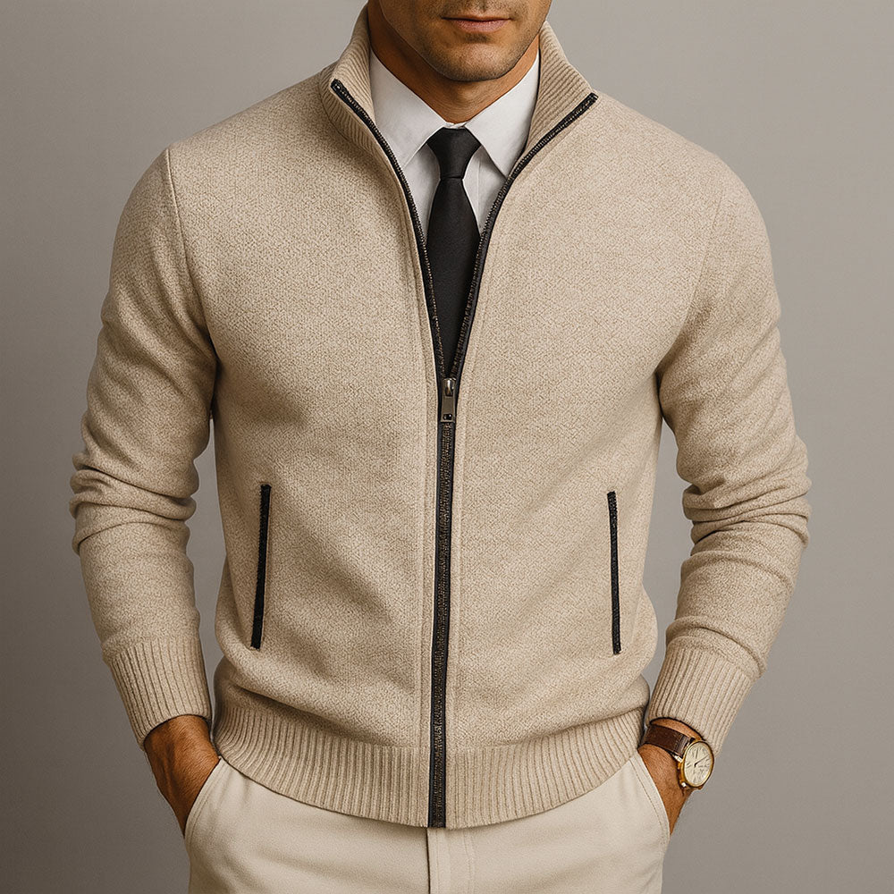 Vincent | Cardigan zippé élégant