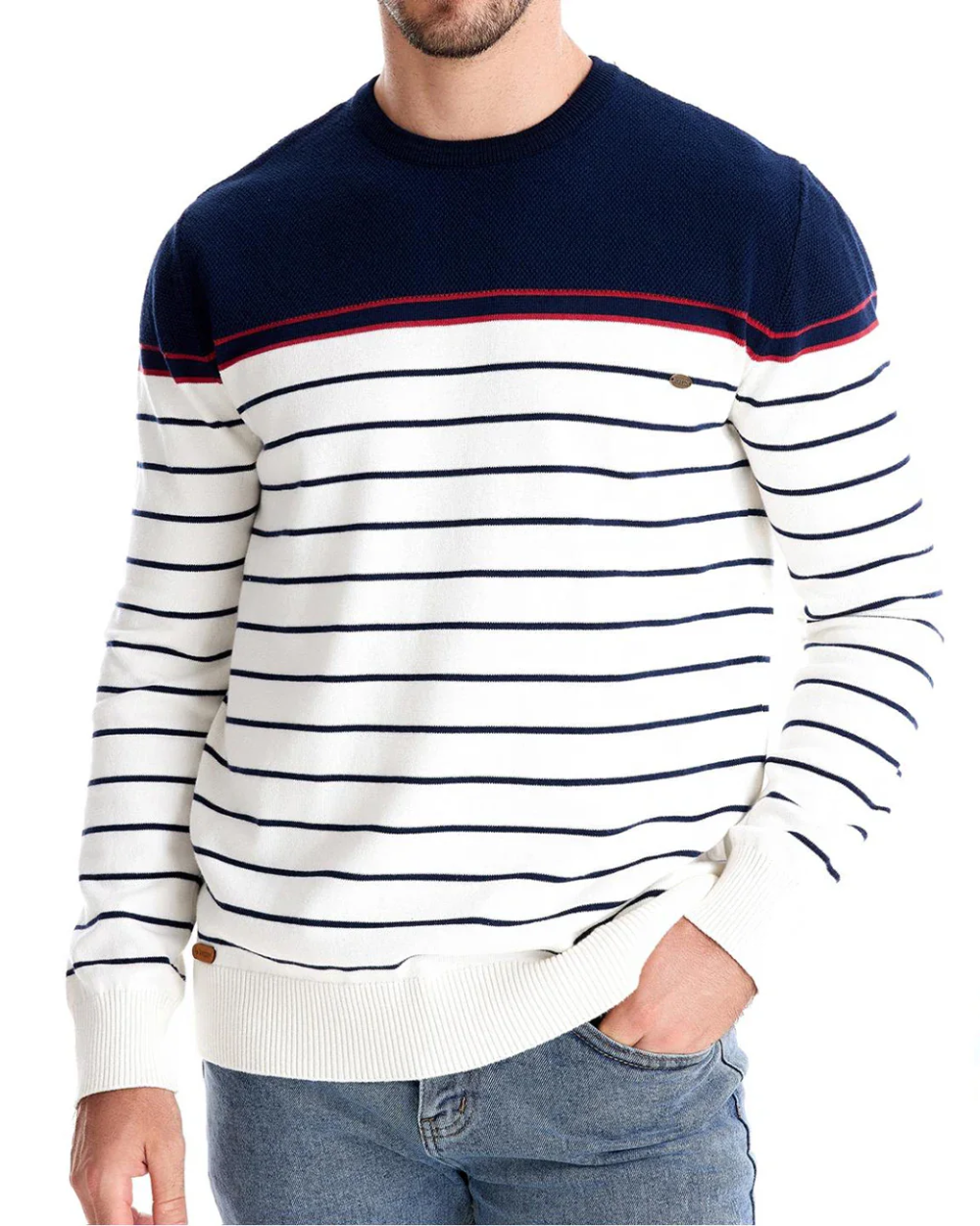 Jutin | Pull rayé pour homme