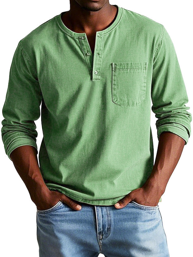 Sully - Chemise Vintage à Manches Longues