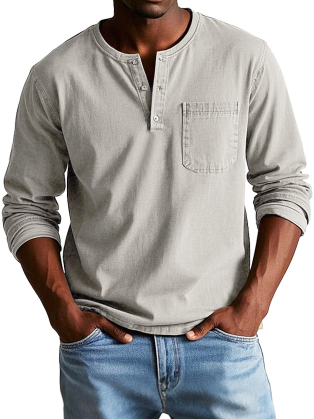 Sully - Chemise Vintage à Manches Longues