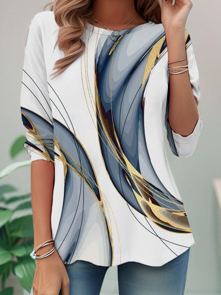 Zariel – Haut à Col Rond Manches Longues