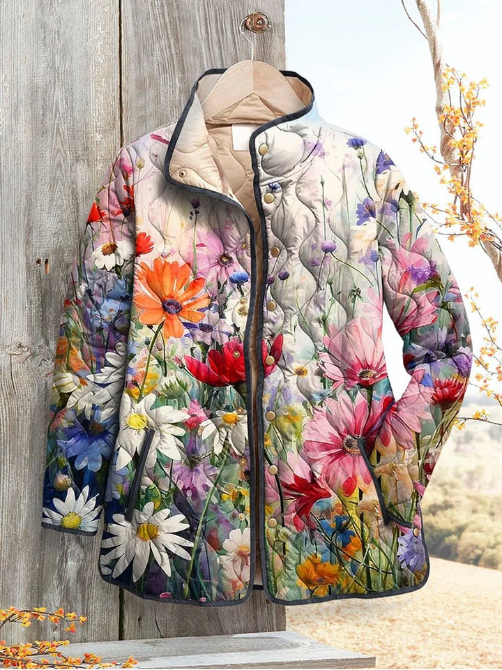 Aveline | Veste matelassée florale vintage