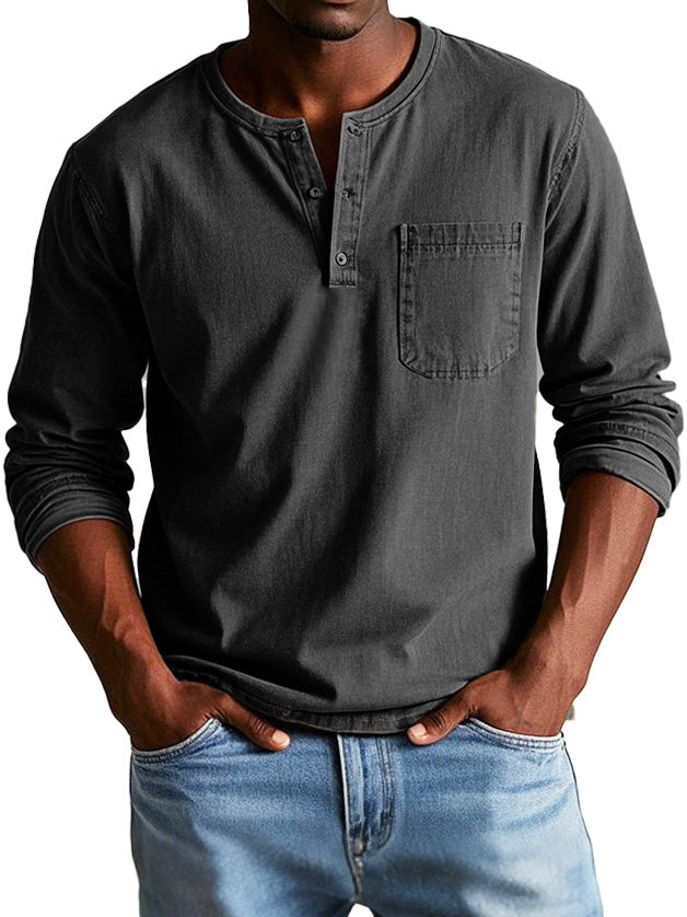Sully - Chemise Vintage à Manches Longues