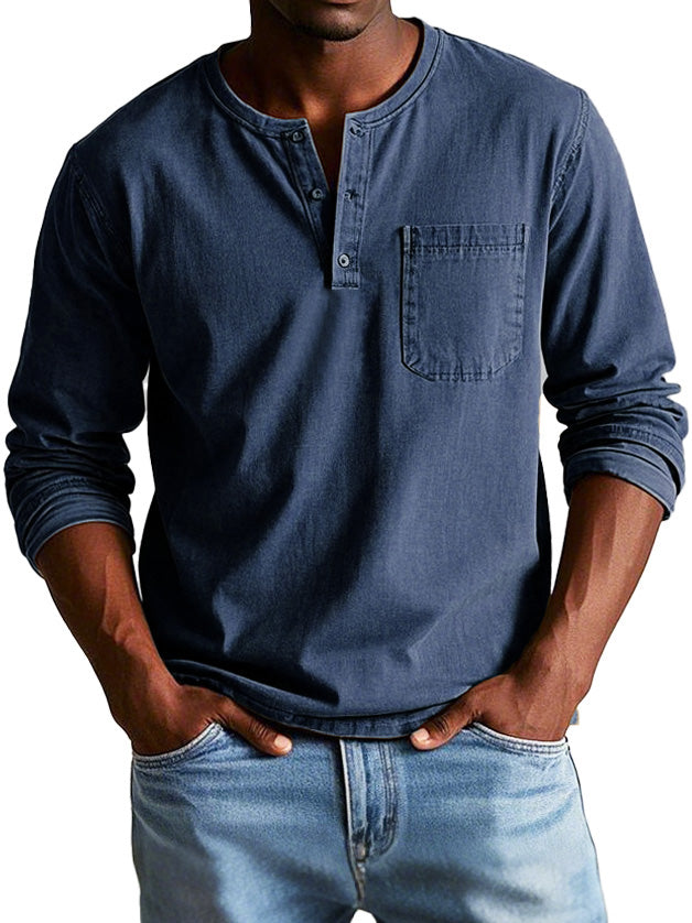 Sully - Chemise Vintage à Manches Longues