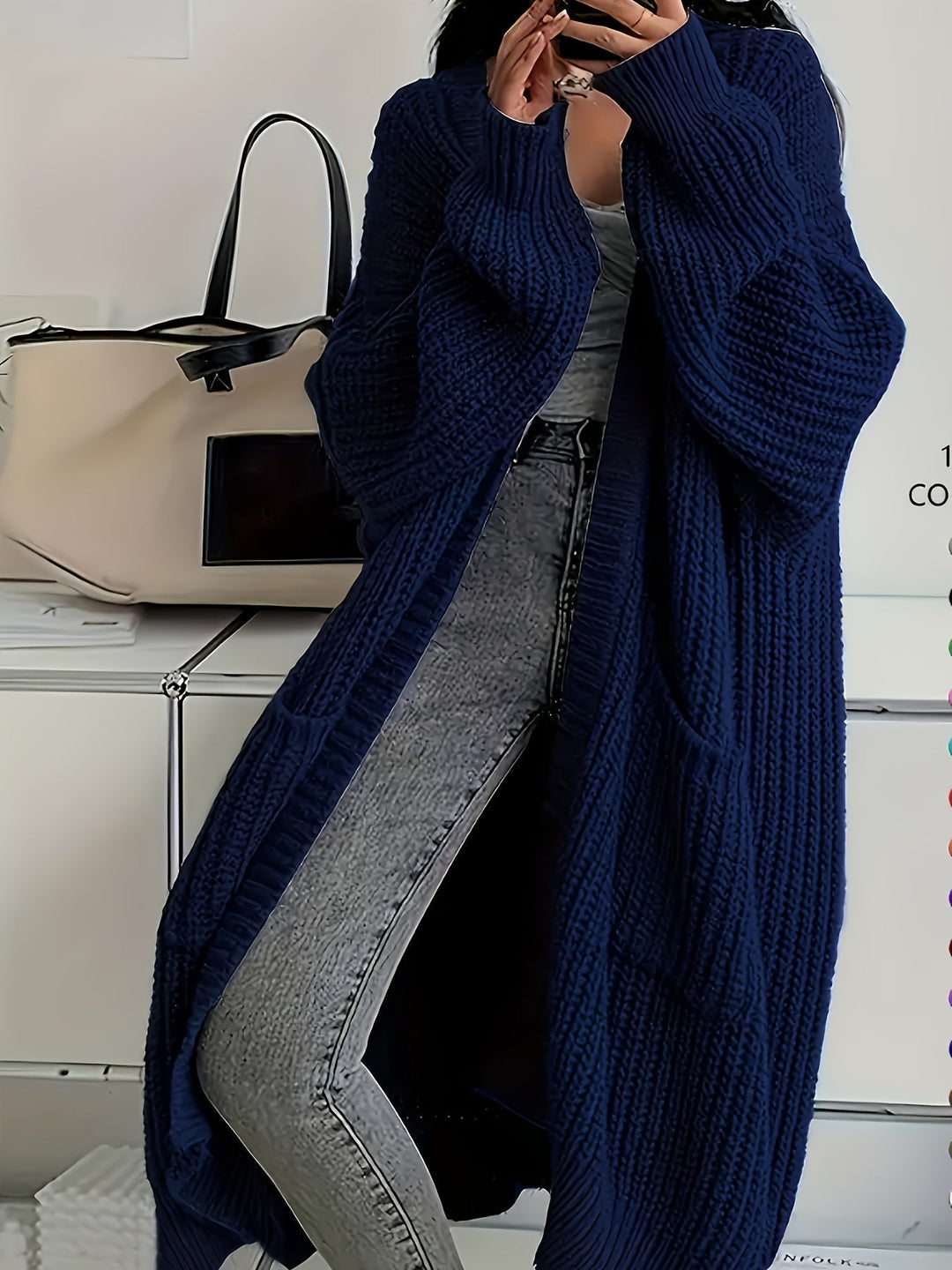 Lunaria – Cardigan Long Élégant