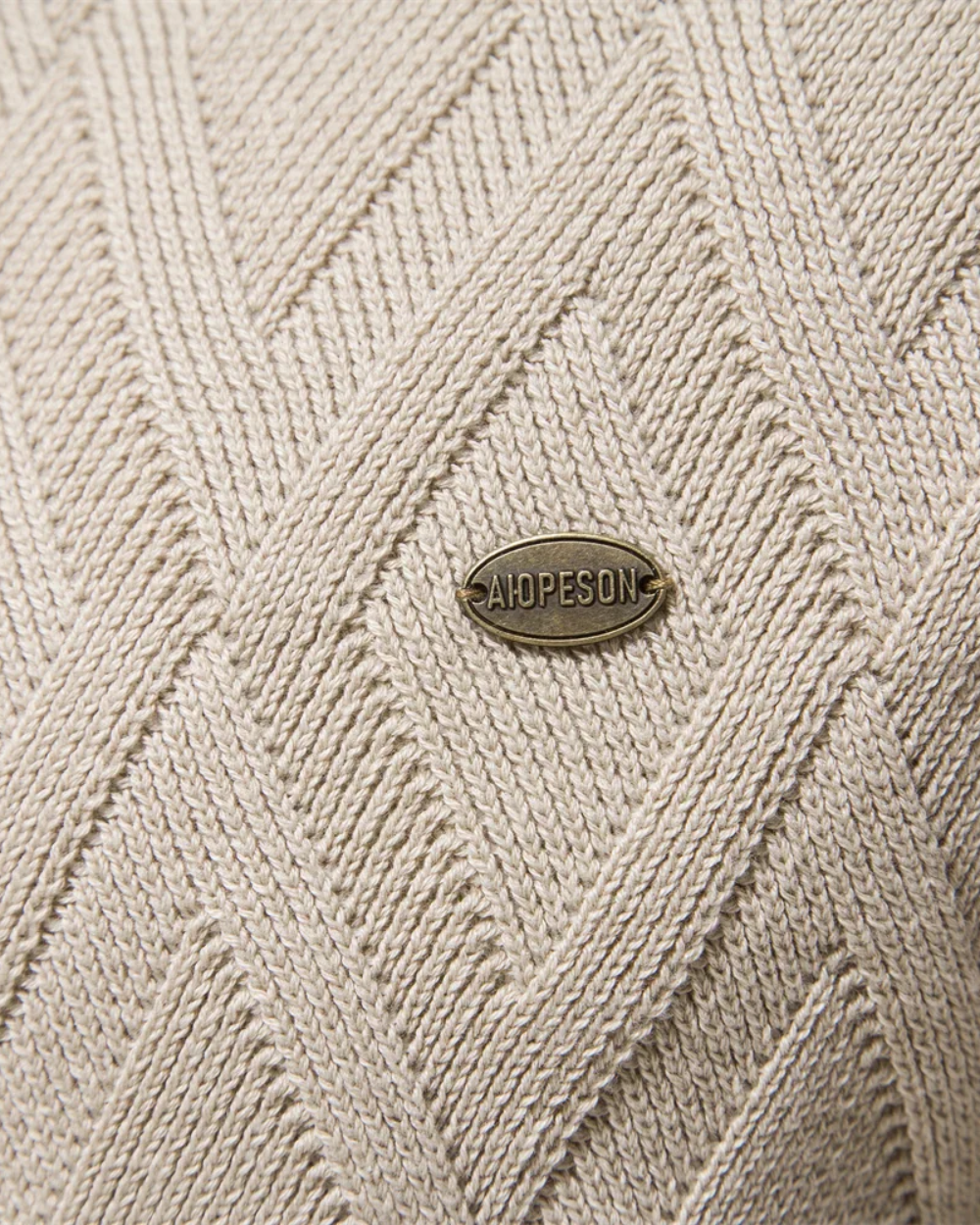 Jim | Pull à motif losange pour homme