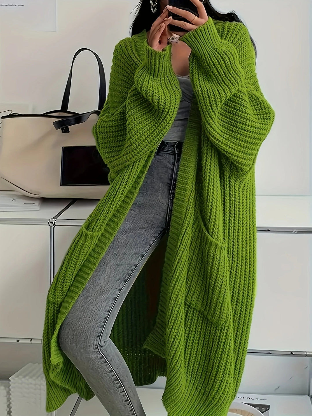Lunaria – Cardigan Long Élégant
