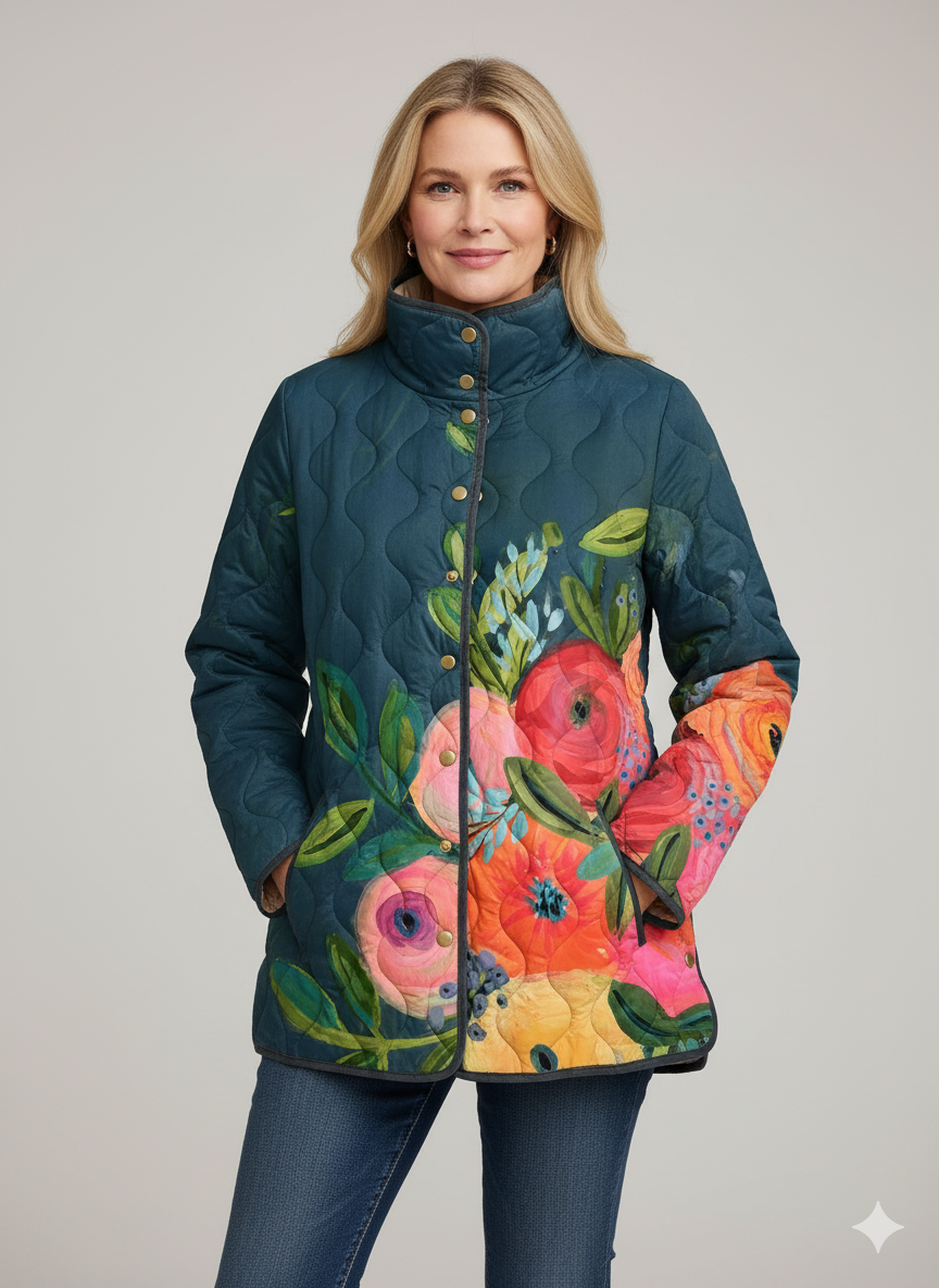 Ardenne | Veste matelassée florale vintage