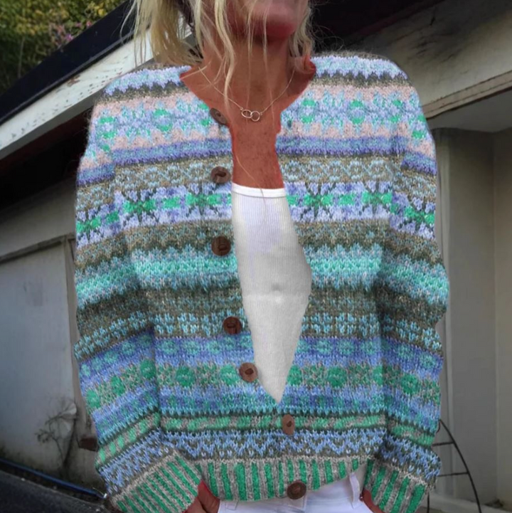 Fioralda – Cardigan Élégant à Motifs