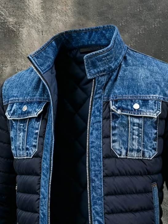Montrevel | Veste hybride matelassée en denim