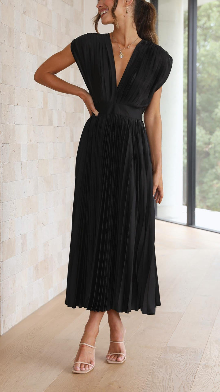 Dauphine | Robe plissée élégante