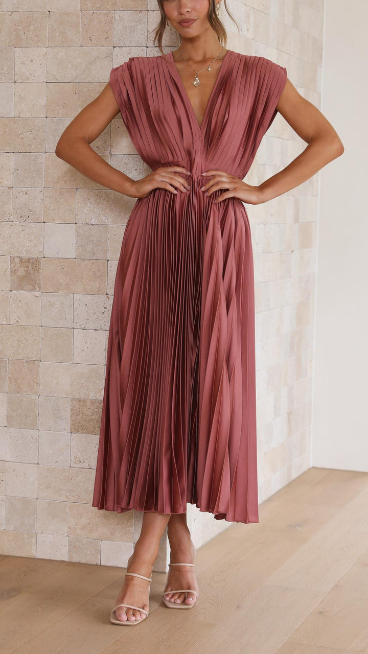 Dauphine | Robe plissée élégante