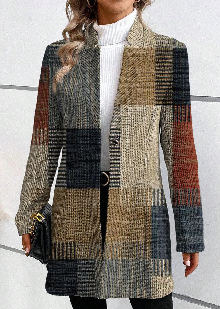 Jill | Blazer Élégant à Motifs Contemporains